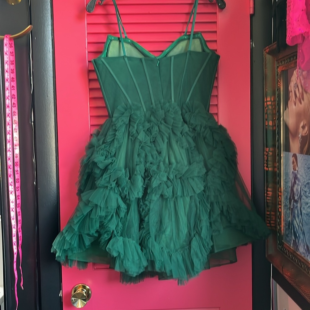 NWT NOX PROM EMERALD Elegant Green Strapless Dress - Picture 15 of 17